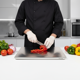 Desidine 304 Stainless Steel Chopping Board | Countertop | Cutting Board with Round Edge