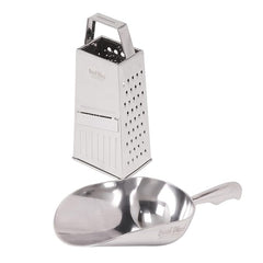 DesiDine Combo Pack of 1 pc Atta Scoop & 1 Pc 5 in 1 Vegetable Grater and Slicer Combo