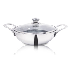 Desidine Honey Comb Kadhai with Honey Comb Frypan Combo