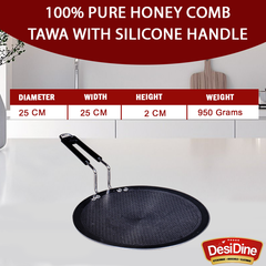DesiDine Honeycomb Triply Roti Tawa Scratch Resistant (25 cm)