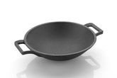 DesiDine Cast Iron Pre-seasoned Appa chetty/Appam Pan, 22 cm