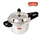 DesiDine Triply Stainless Steel Outer Lid Pressure Cooker