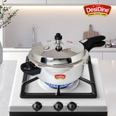 DesiDine Triply Steel 3 Litres Pressure Pan Cooker