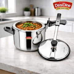 DesiDine Triply Stainless Steel Inner Lid Pressure Cooker