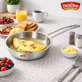 DesiDine Triply Stainless Steel Frypan