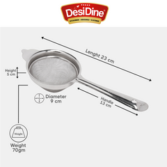 DesiDine Stainless Steel Tea Strainers