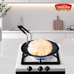 DesiDine Honeycomb Triply Roti Tawa Scratch Resistant (25 cm)
