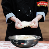 DesiDine Triply Stainless Steel Cookware Tasla For Dough Making & Cooking