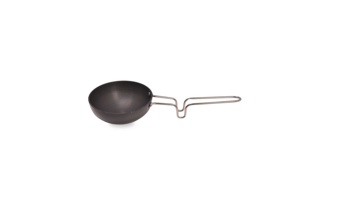 DesiDine High-Performance Hard Anodised Tadka Pan with Stainless Steel Handle