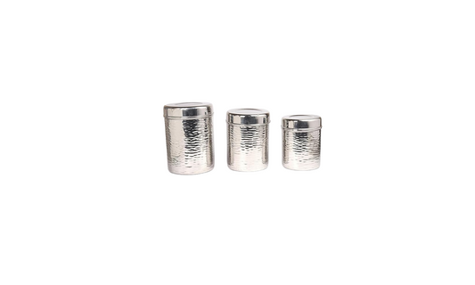 DesiDine Classic Hammered Kitchen Storage Set – Style Meets Utility
