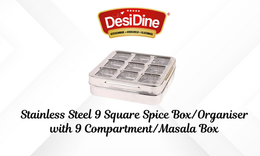 Design Meets Features: How DesiDine's Stainless Steel Spice Box Improves Your Kitchen Experience