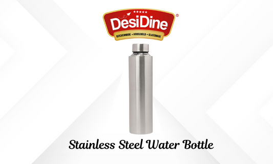 Stay Refreshed Anywhere, Anytime with DesiDine's Silver Stainless Steel Water Bottle