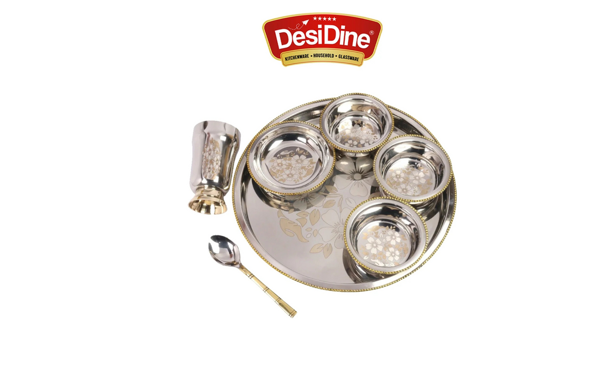 The Desidine Floral Thali Set Will Increase Your Dining Experience