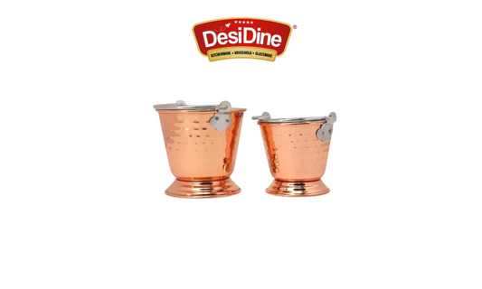 DesiDine's Hammered Copper Serving Buckets will improve Your Dining Experience