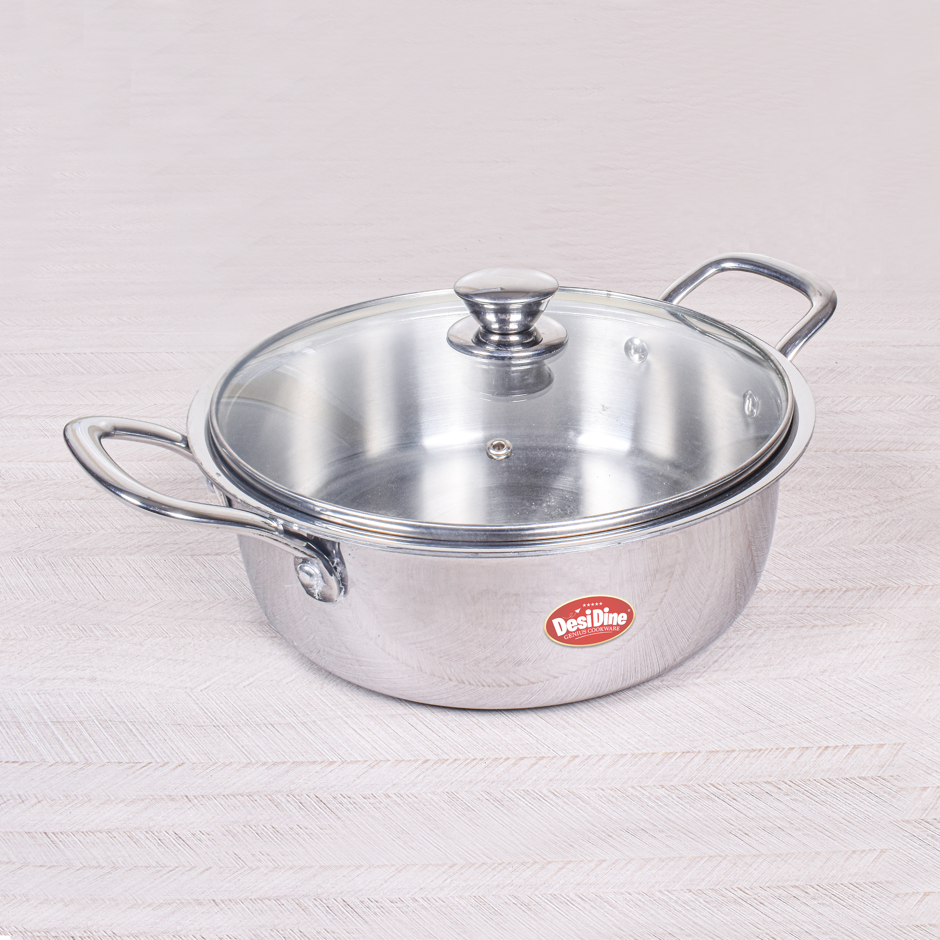 DesiDine Triply Stainless Steel Mini Sauce Pot/Mini Biryani Pot