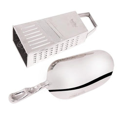 DesiDine Combo Pack of 1 pc Atta Scoop & 1 Pc 5 in 1 Vegetable Grater and Slicer Combo