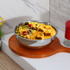 DesiDine Triply Stainless Steel Cookware Tasla For Dough Making & Cooking