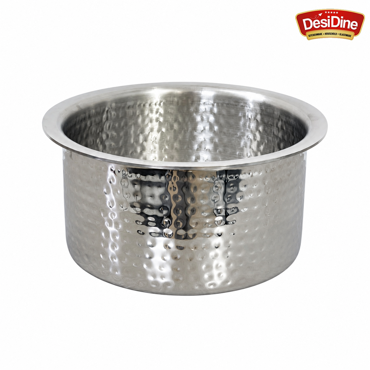 Desidine Triply Steel Hammered Tope Without Lid