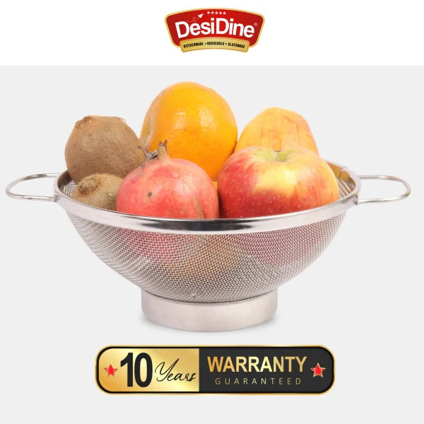 Desidine Stainless Steel Colander Basket | Mesh Strainer