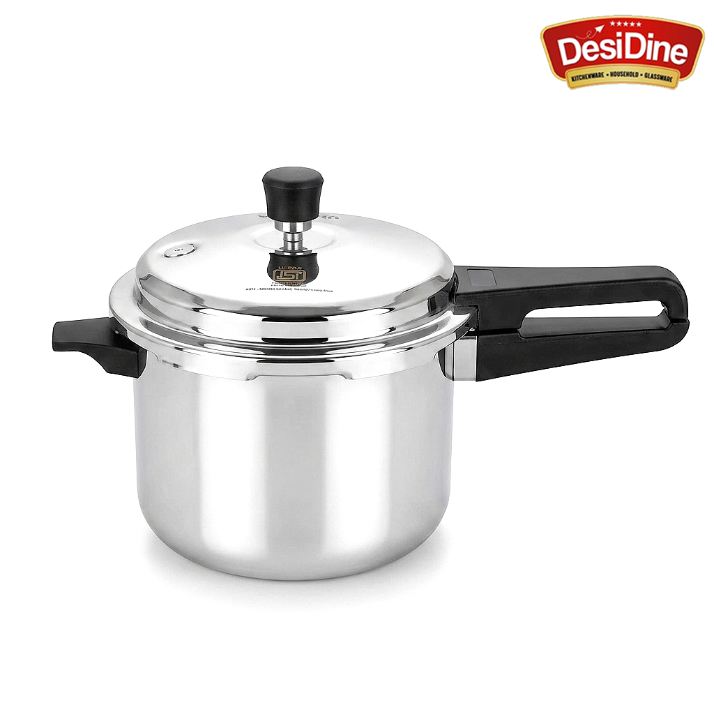 DesiDine Triply Stainless Steel Outer Lid Pressure Cooker