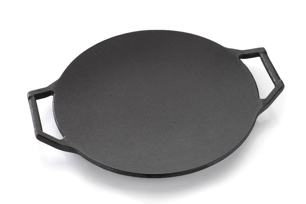 DesiDine Cast Iron Roti Tawa (Double Handle Concave Tawa, 28 cm)