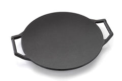 DesiDine Cast Iron Roti Tawa (Double Handle Concave Tawa, 28 cm)
