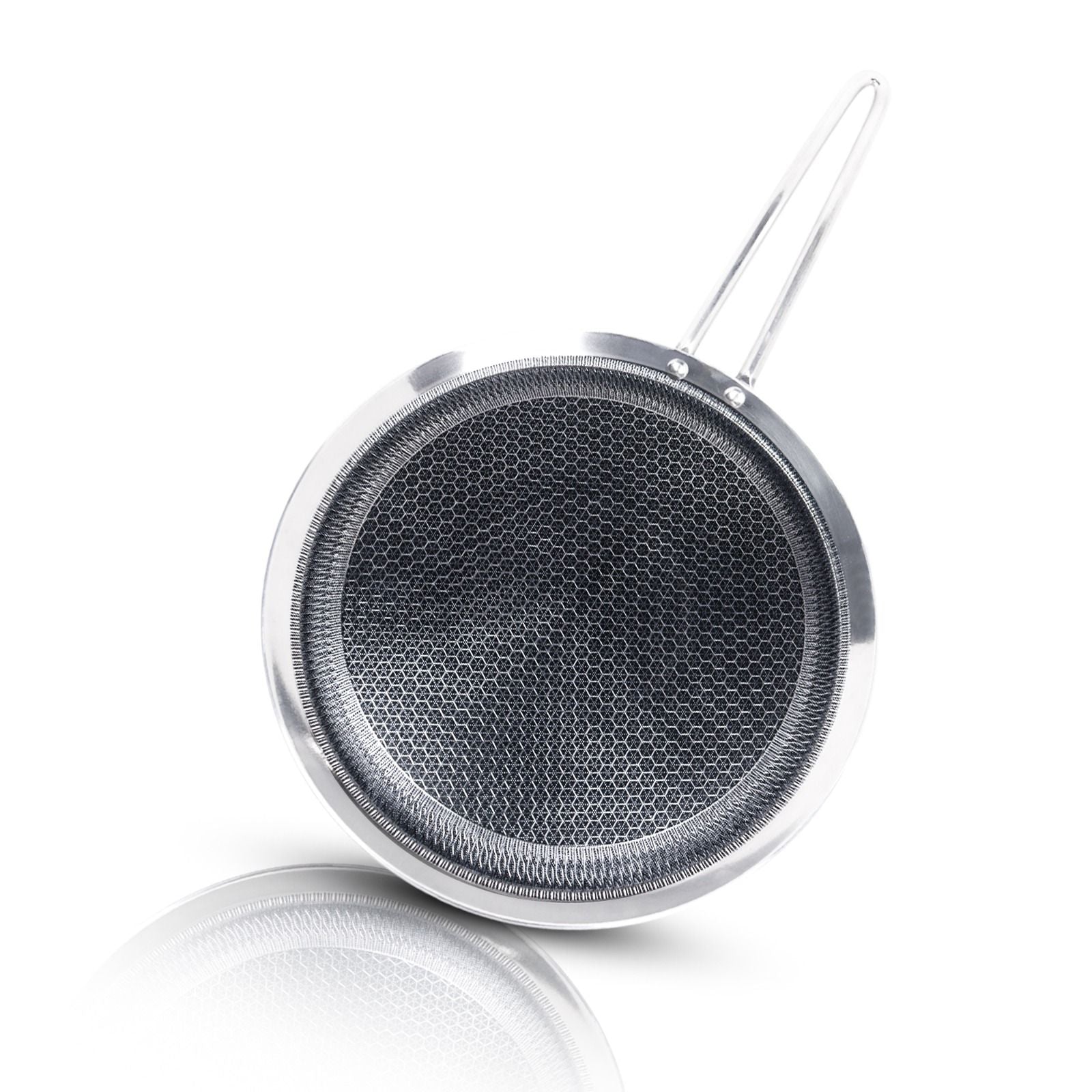 DesiDine Triply Stainless Steel Dosa Tawa with Honeycomb Pattern (30 cm)