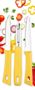 DesiDine Stainless Steel Knife-Peeler Set of 3