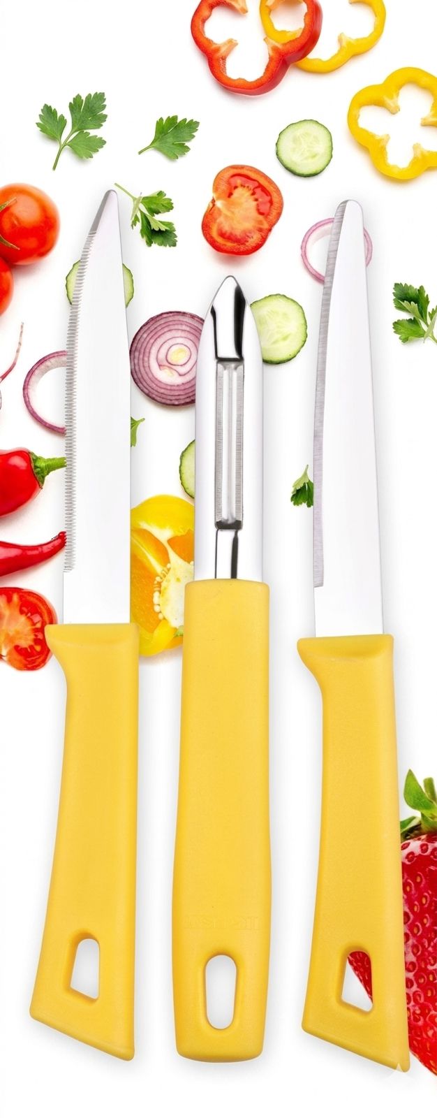 DesiDine Stainless Steel Knife-Peeler Set of 3