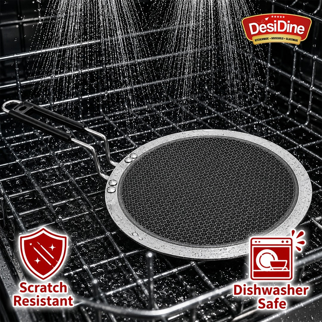 DesiDine Honeycomb Triply Roti Tawa Scratch Resistant (25 cm)