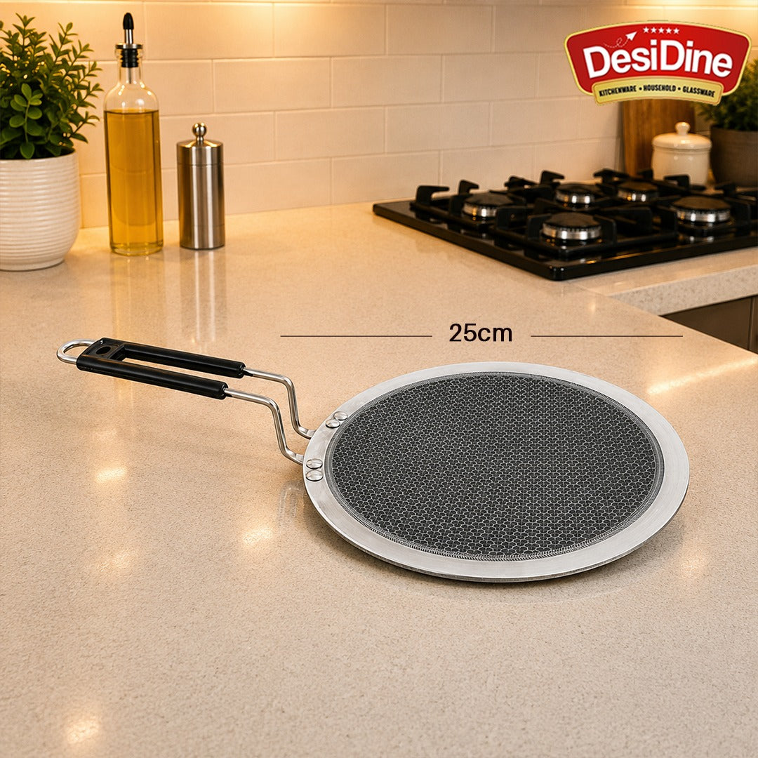 DesiDine Honeycomb Triply Roti Tawa Scratch Resistant (25 cm)