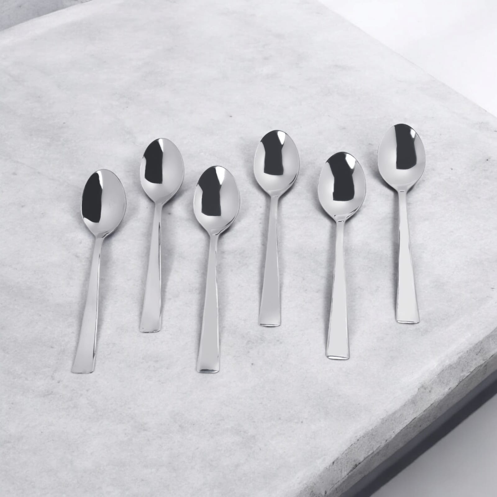 Desidine Stainless Steel Spoons Food Grade Silverware for Home & Kitchen- Mirror Polished