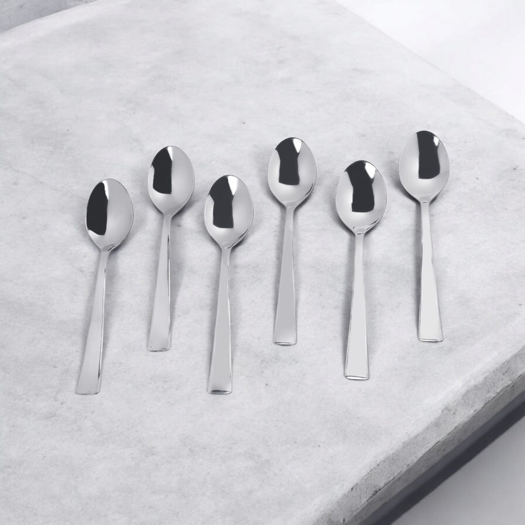 Desidine Stainless Steel Spoons Food Grade Silverware for Home & Kitchen- Mirror Polished