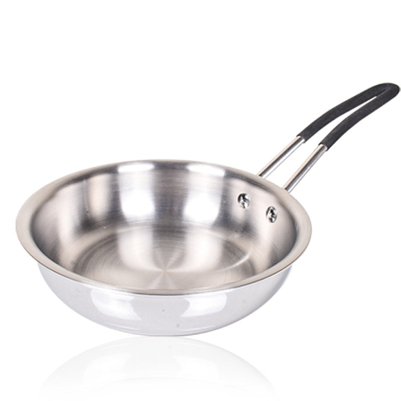 DesiDine Triply Stainless Steel Insulated Cool Grip Frypan