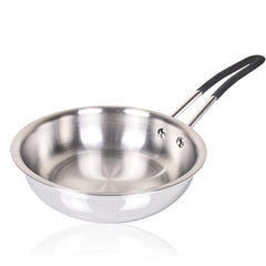 DesiDine 2 pcs Triply Combo (Triply 1.5 Ltr Insulated Cool Grip Frypan+26 cm Triply Kadhai)