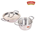 DesiDine 2 pcs Triply Combo ( Triply Kadhai+Triply Biryani Pot)
