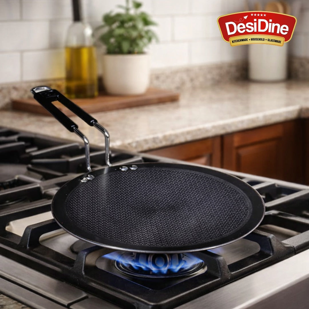 DesiDine Honeycomb Triply Roti Tawa Scratch Resistant (25 cm)