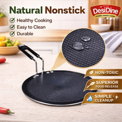DesiDine Honeycomb Triply Roti Tawa Scratch Resistant (25 cm)