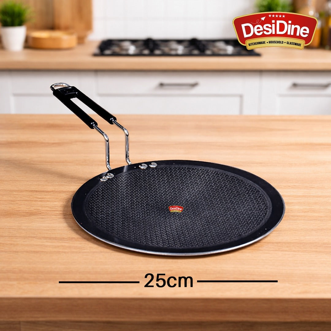 DesiDine Honeycomb Triply Roti Tawa Scratch Resistant (25 cm)
