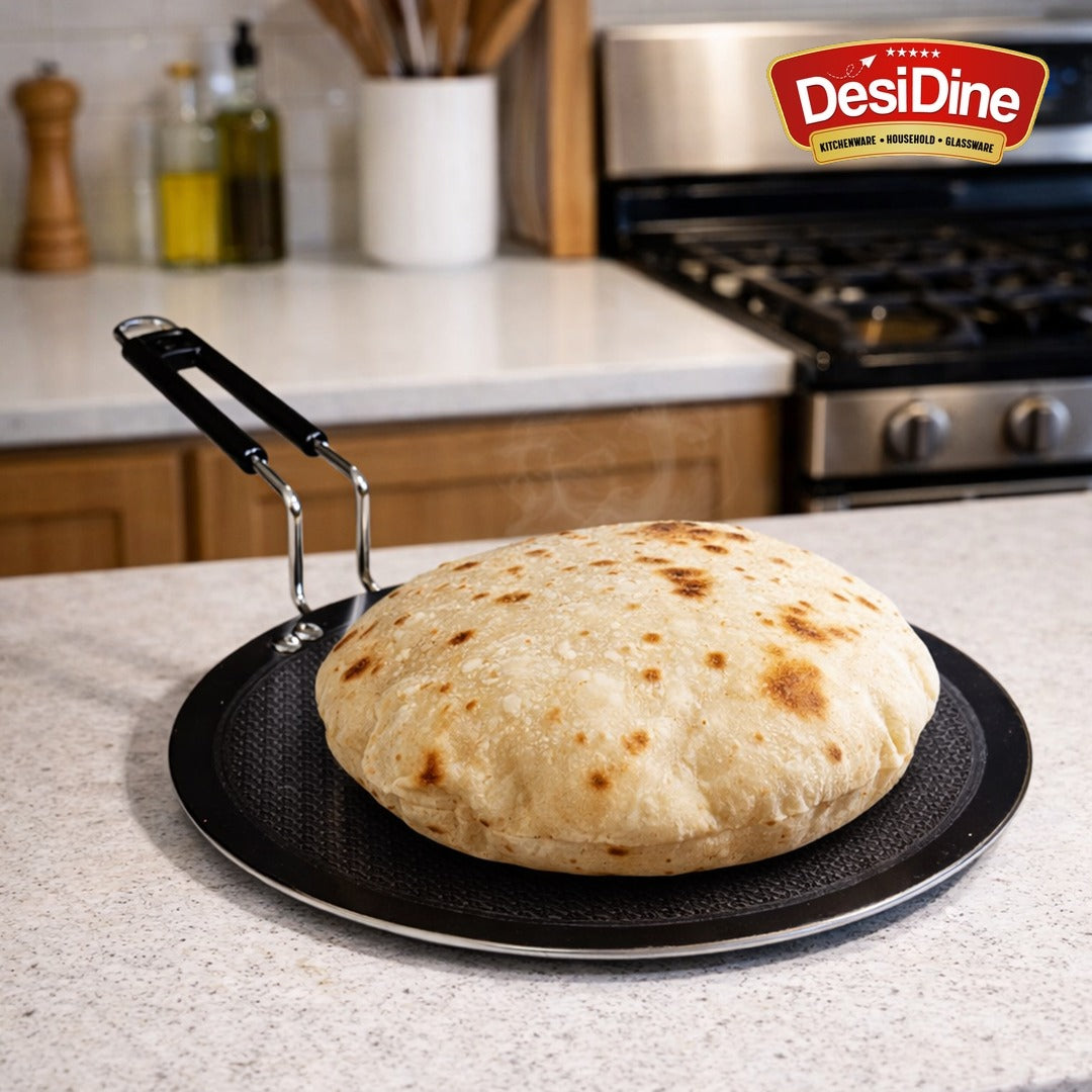 DesiDine Honeycomb Triply Roti Tawa Scratch Resistant (25 cm)