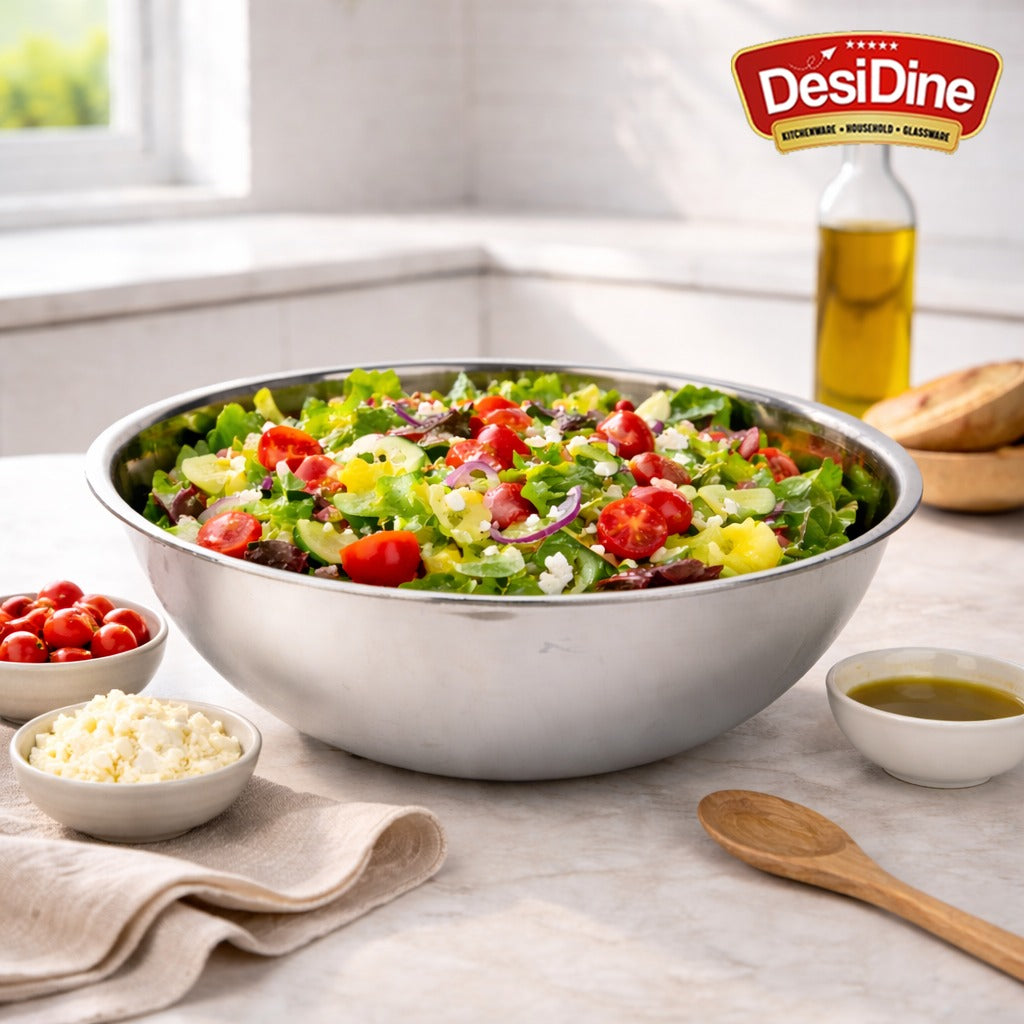 DesiDine Triply Stainless Steel Cookware Tasla For Dough Making & Cooking