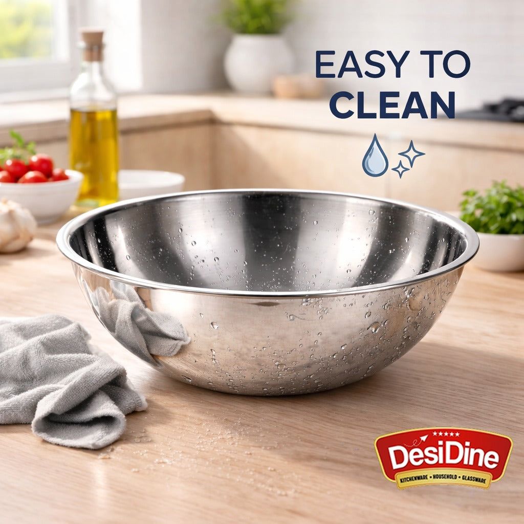 DesiDine Triply Stainless Steel Cookware Tasla For Dough Making & Cooking