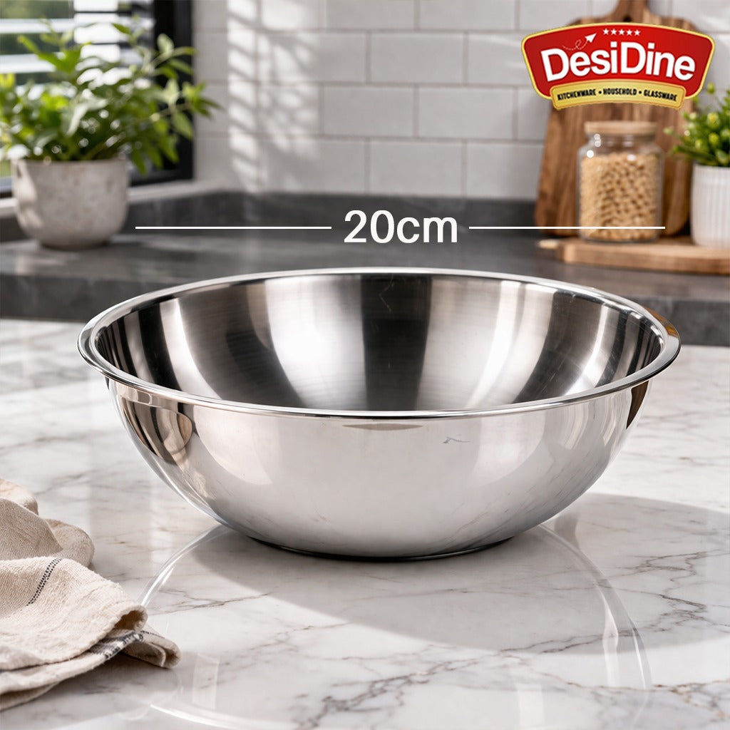 DesiDine Triply Stainless Steel Cookware Tasla For Dough Making & Cooking