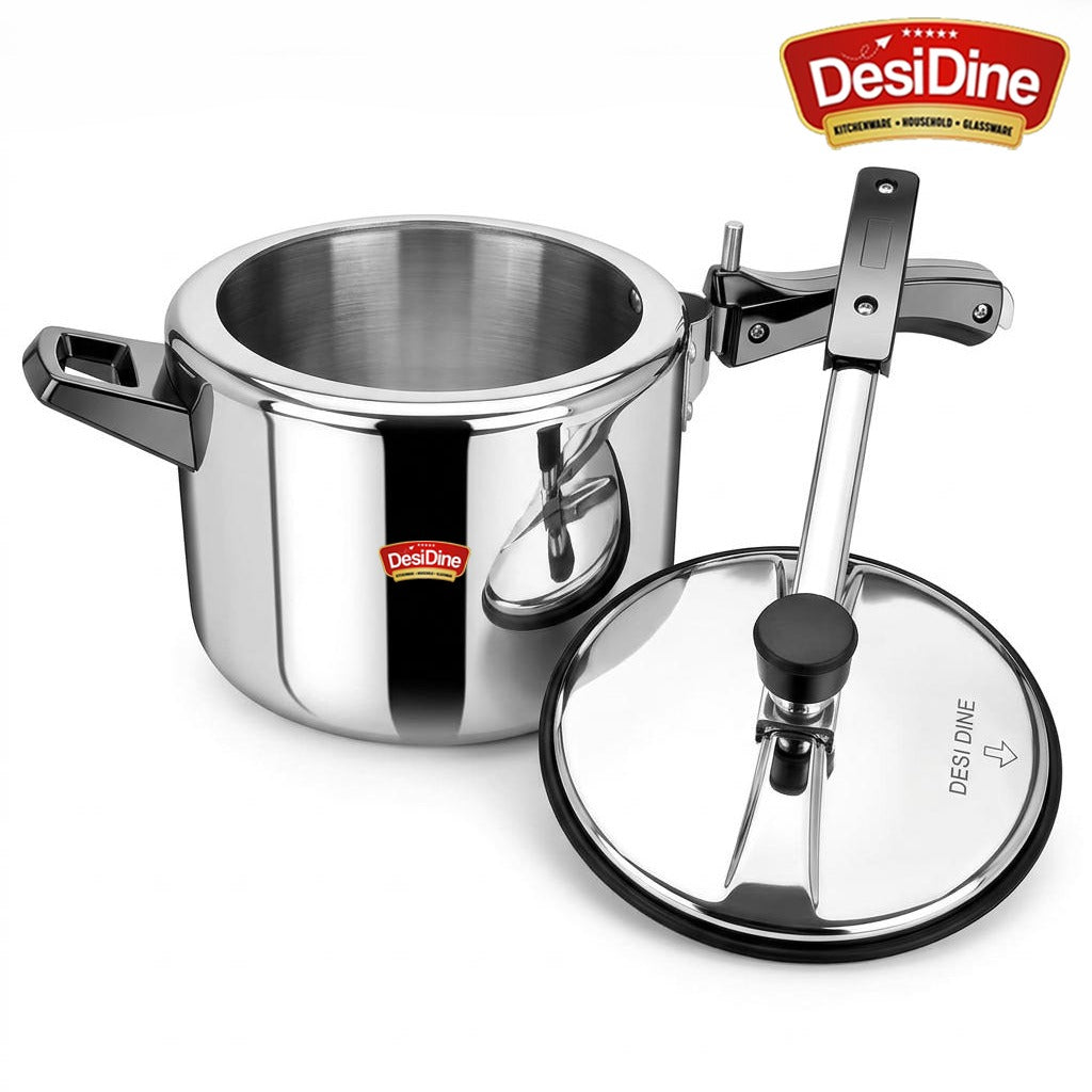 DesiDine Triply Stainless Steel Inner Lid Pressure Cooker