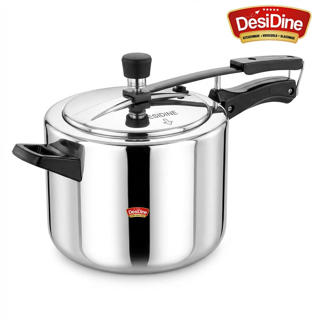 DesiDine Triply Stainless Steel Inner Lid Pressure Cooker
