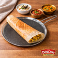DesiDine Triply Stainless Steel Dosa Tawa with Honeycomb Pattern