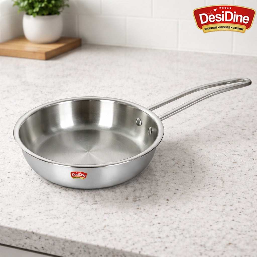 DesiDine Triply Stainless Steel Frypan