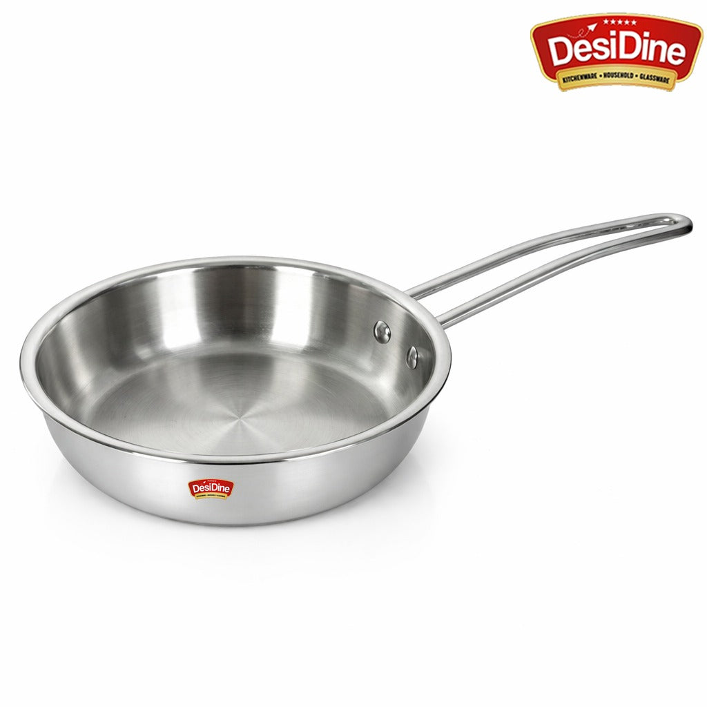 DesiDine Triply Stainless Steel Frypan