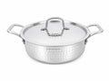 DesiDine Triply Hammered Steel Mini Sauce Pot/Mini Biryani Pot With Steel Lid