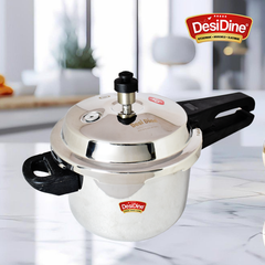 DesiDine Triply Stainless Steel Outer Lid Pressure Cooker